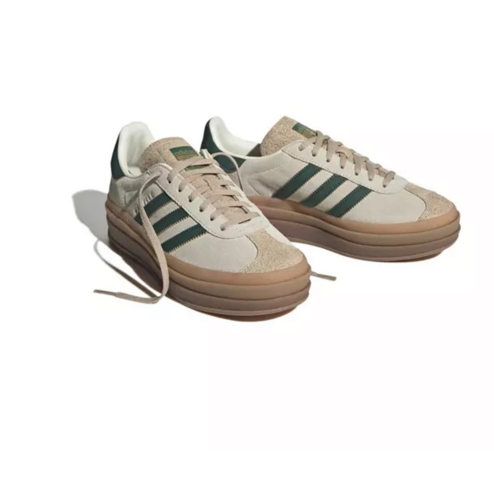 adidas Originals Gazelle Bold "Cream White/Green" Women's Shoe